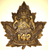 142nd Battalion (London's Own) Cap Badge   